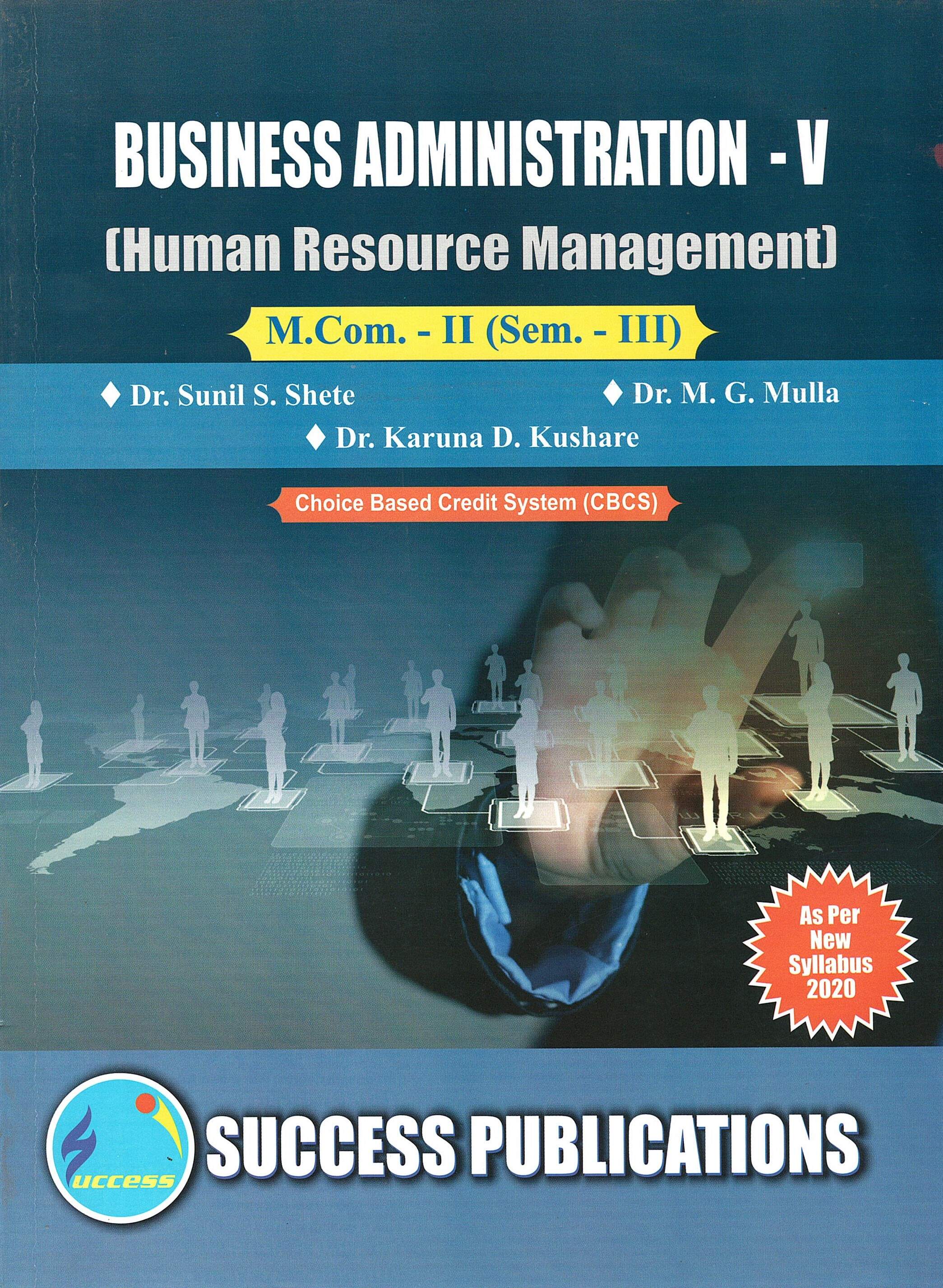 BUSINESS ADMINISTRATION - V (Human Resource Management)